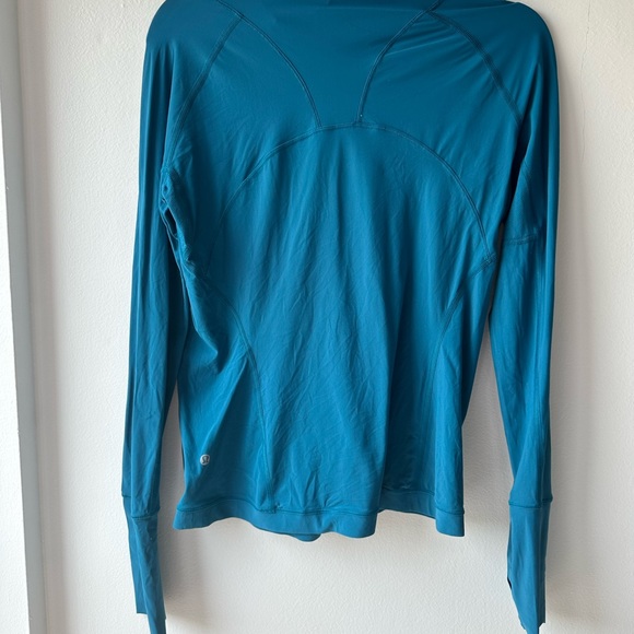 NWOT Lululemon Long Sleeve Blue/Teal Top Size 8 - Picture 4 of 7